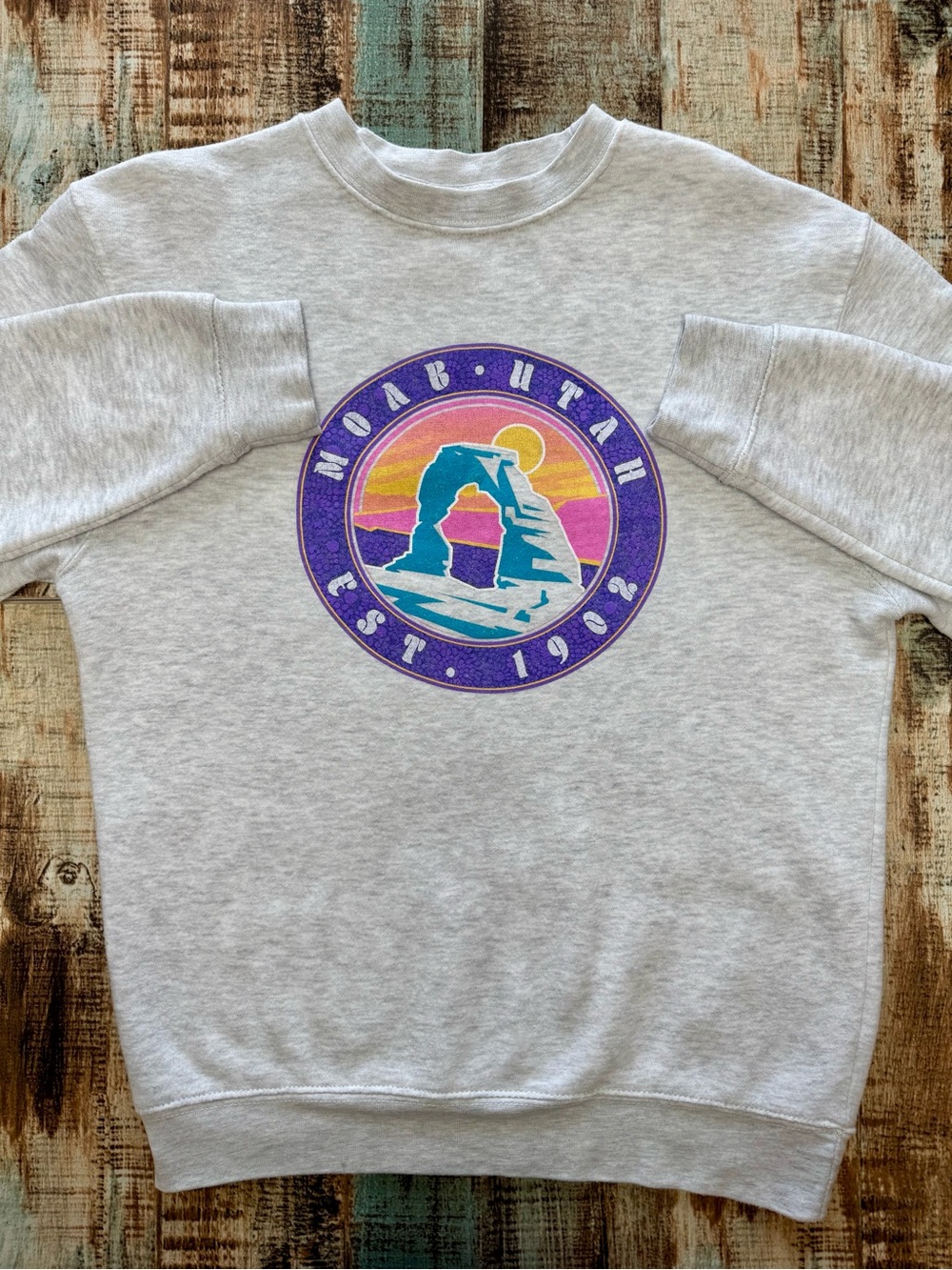 MOAB Utah Crewneck Sweatshirt | #W56 - Picture 2 of 15
